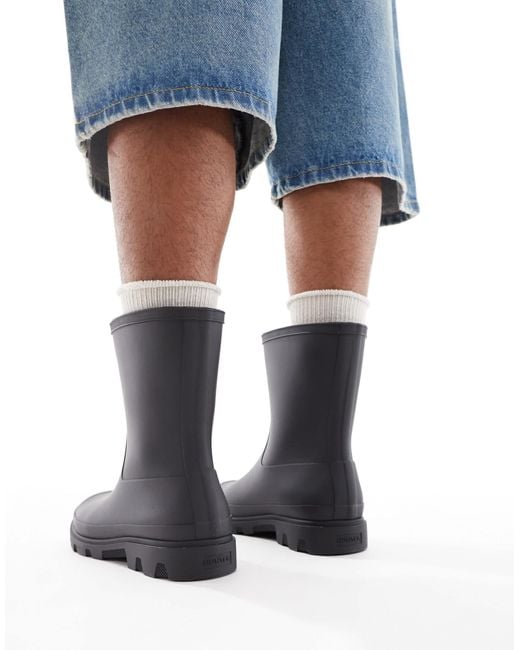 Hunter Blue Unisex Downpour Short Wellington Boot for men