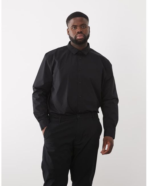 ASOS Black Regular Fit Smart Shirt for men