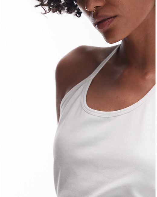 TOPSHOP Gray – neckholder-oberteil