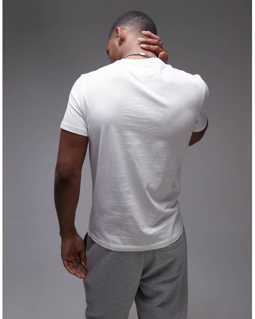 Tommy Hilfiger T-Shirt Met Lineaire Print in het Gray voor heren