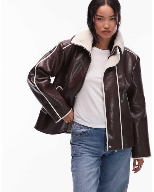 laagam Black Nora Shearling Coat