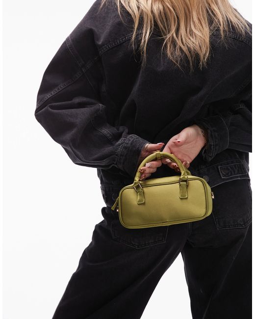 Mango Green – kleine, glänzende handtasche