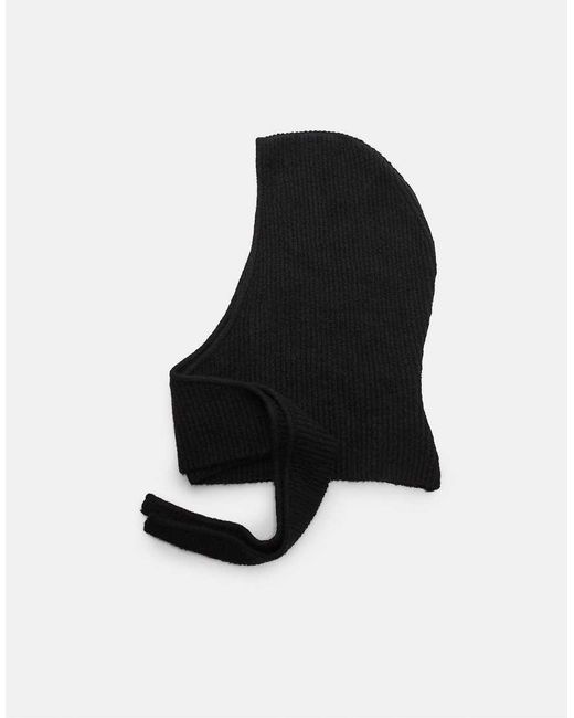 Stradivarius Black Basic Knit Balaclava