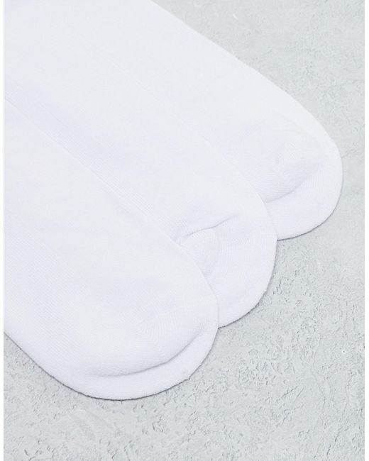 Confezione da 3 paia di calzini bianchi con ricami love di ASOS in White da Uomo