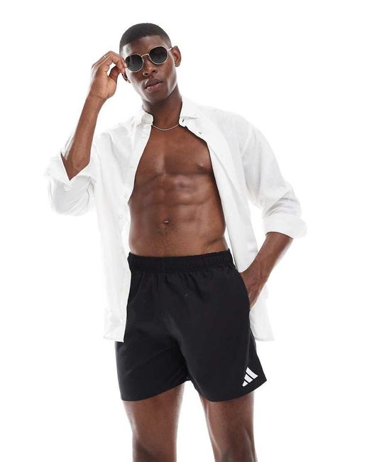 Adidas Originals Blue Adidas Training 5"" Swim Shorts for men