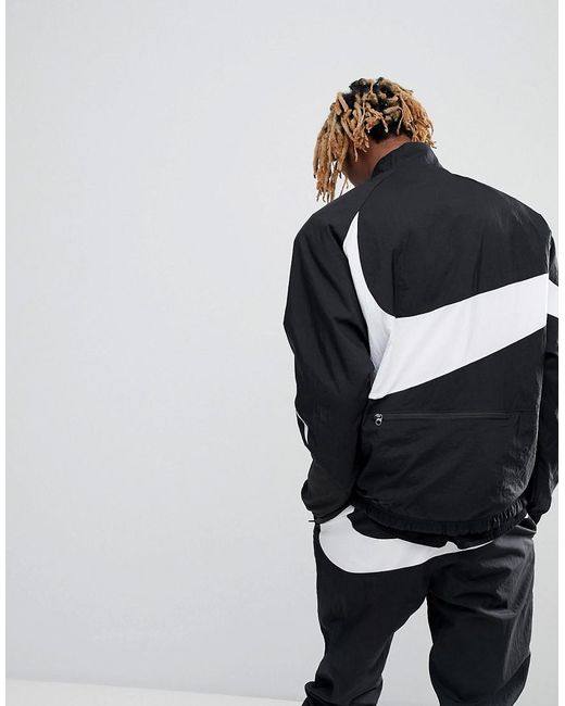 Hablar en voz alta Escalera ella es Nike Vaporwave Packable Half Zip Jacket With Large Swoosh In Black  Aj2696-010 for Men | Lyst Australia