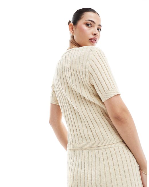 Vero Moda White Aware Lightweight Knitted Cardigan Co-ord