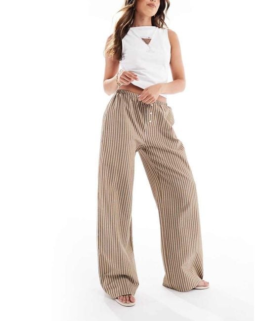 Daisy Street Natural Pull On Boxer Style Pants