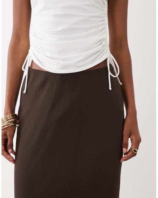 Vila White Chiffon Maxi Skirt