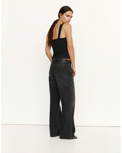 Pull&Bear Gray Strappy Corsetry-inspired Top