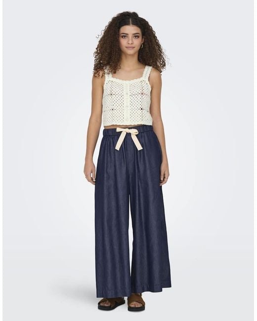 ONLY Blue Wide-fit Jeans