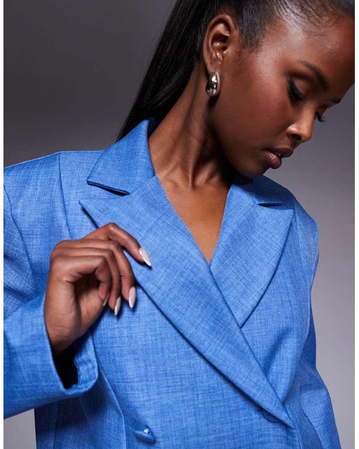 ASOS Blue Tailored Oversized Blazer Dress
