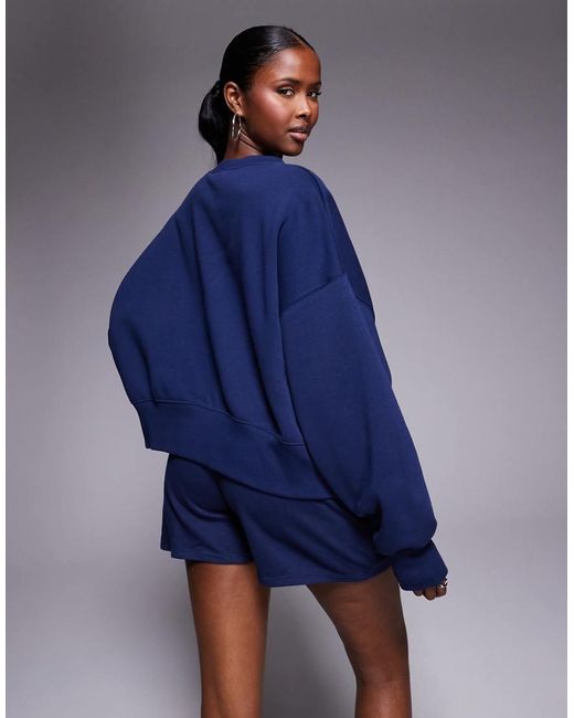 Nike Blue Phoenix Fleece Over-oversized Sweatshirt