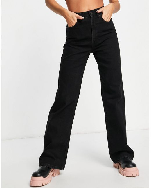 Camille - jean large ONLY en coloris Black