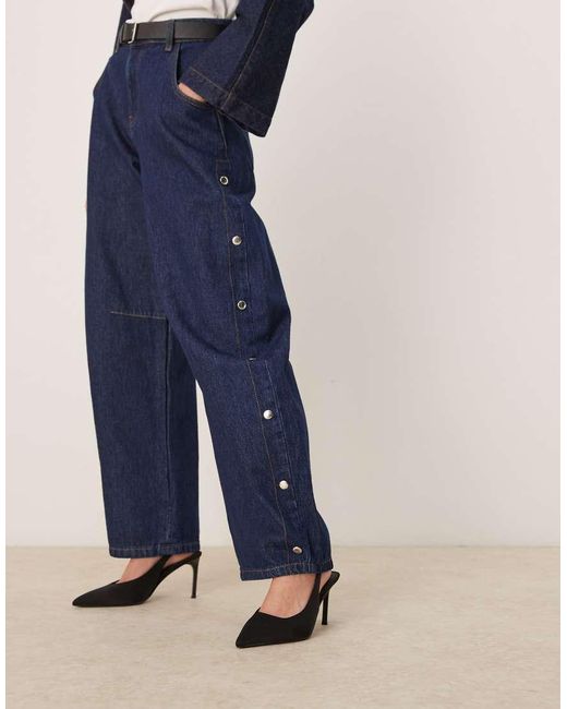 ASOS Blue Spicy Slingback Stiletto Mid Heeled Shoes