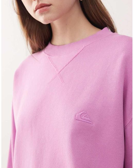 Quiksilver Pink Essential Crew Neck