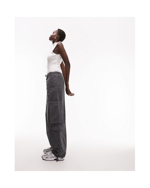 Topshop white store cargo pants