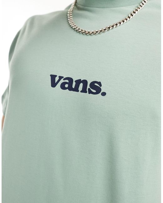Vans Green Central Logo T-shirt for men