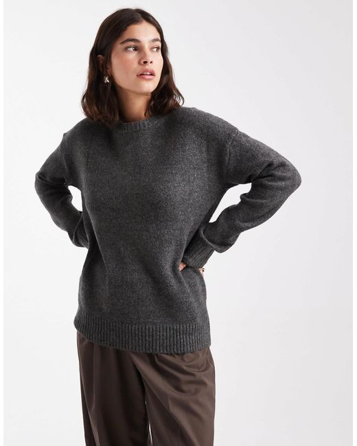 Pull ras Cotton On en coloris Black