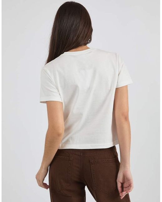 Skinnydip London White Born To Brunch Baby Tee