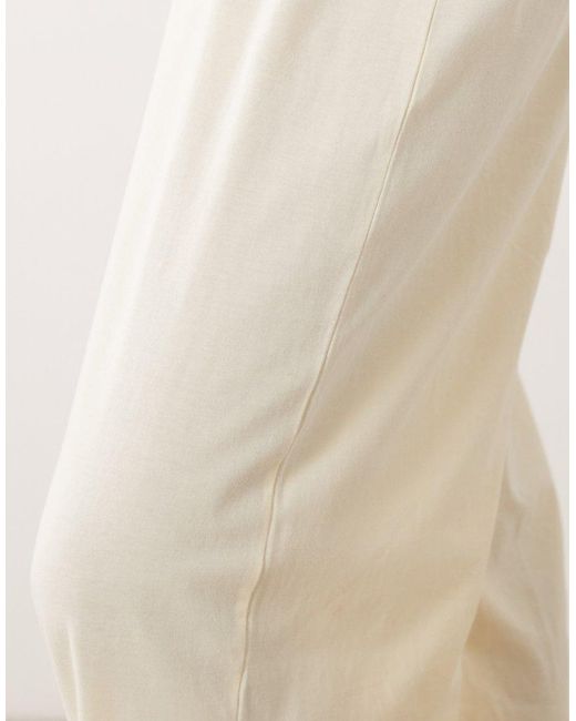 ASOS Natural Mix & Match Cotton Pajama Pants