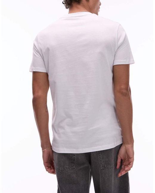 AllSaints Pink Brace 3-pack Brushed Cotton T-shirts for men
