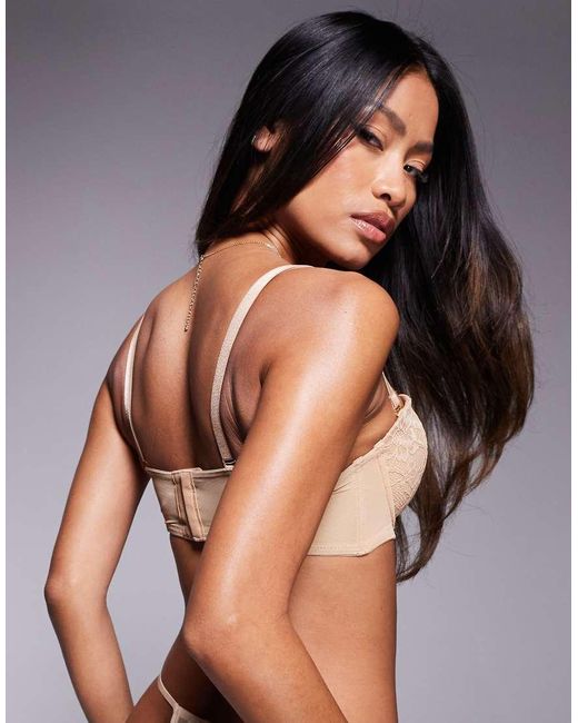 Ann Summers Gray Sexy Lace Padded Multiway Bra