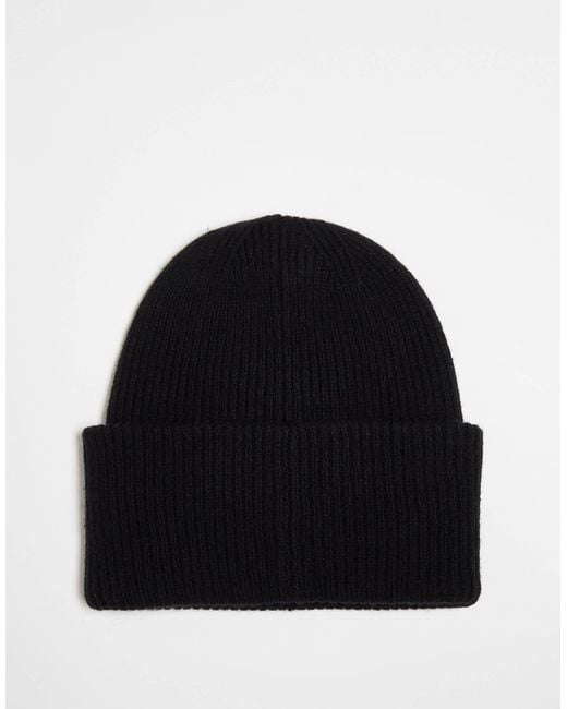The North Face Black – urban patch – oversize-strickmütze