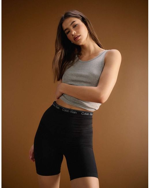 Calvin Klein Brown Shapewear Seamless High Waisted Shorts