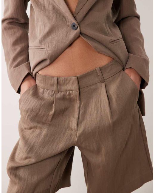 Vila Natural Taillored Shorts Co-ord
