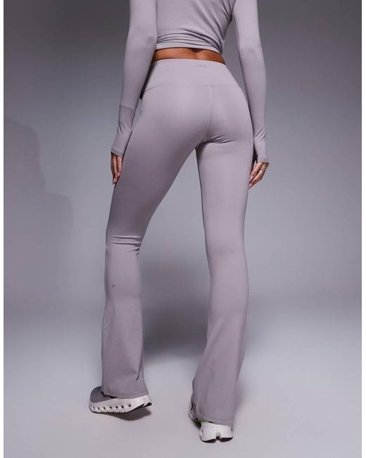4505 Purple Icon Wrap Waist Slim Kick Yoga legging