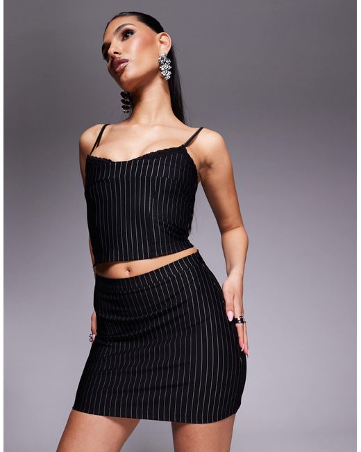 ASOS Black Co-ord Mini Skirt