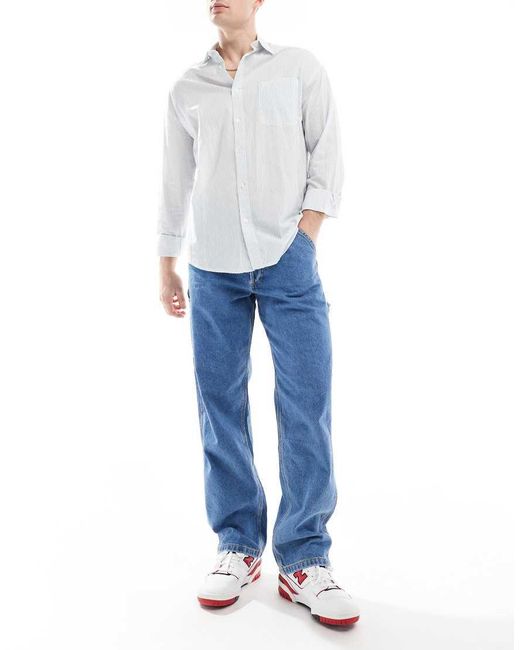 Jack & Jones Blue Eddie Loose Carpenter Jeans for men