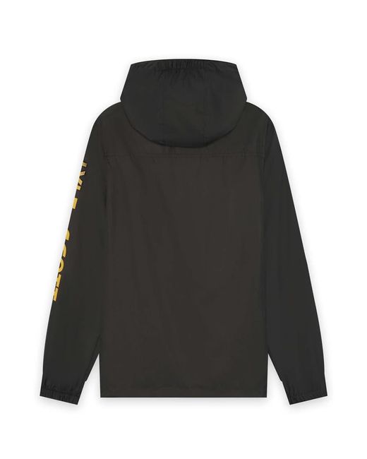 Lyle & Scott Black Light Jackets Sleeve Branded Jacket for men