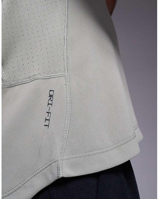 Nike Gray Pro Muscle Fit Top for men