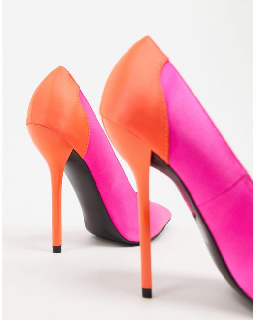 ASOS Prince Pointed Court Shoes in Pink 