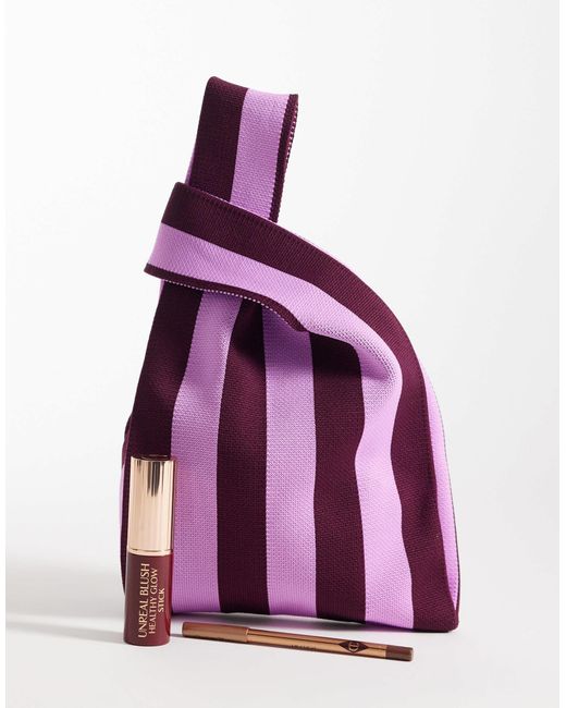 ASOS Purple Loop Through Clutch Bag