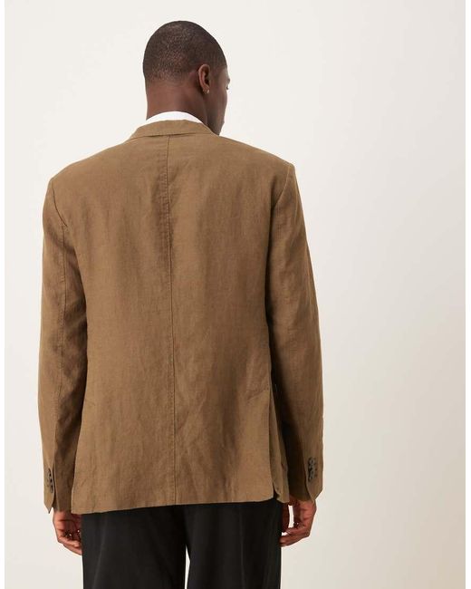 Blazer di Mango in Natural da Uomo
