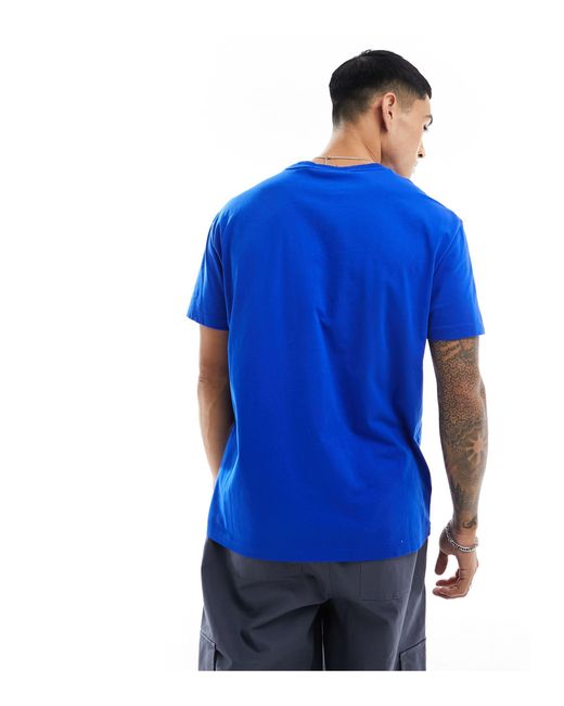 Sport capsule - t-shirt classica oversize medio con logo sul davanti di Polo Ralph Lauren in Blue da Uomo