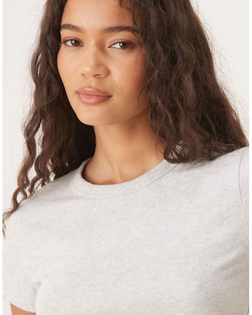 Abercrombie & Fitch White – superweiches t-shirt