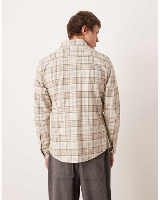 Camicia di Mango in Natural da Uomo