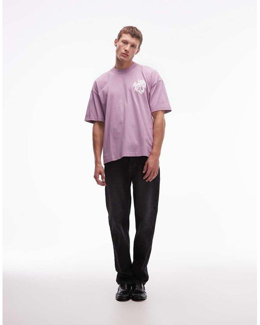 AllSaints Purple Orlando T-shirt for men