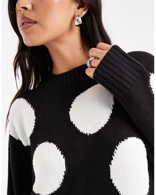 Wednesday's Girl Red Wednesdays Girl Polka Dot Jumper