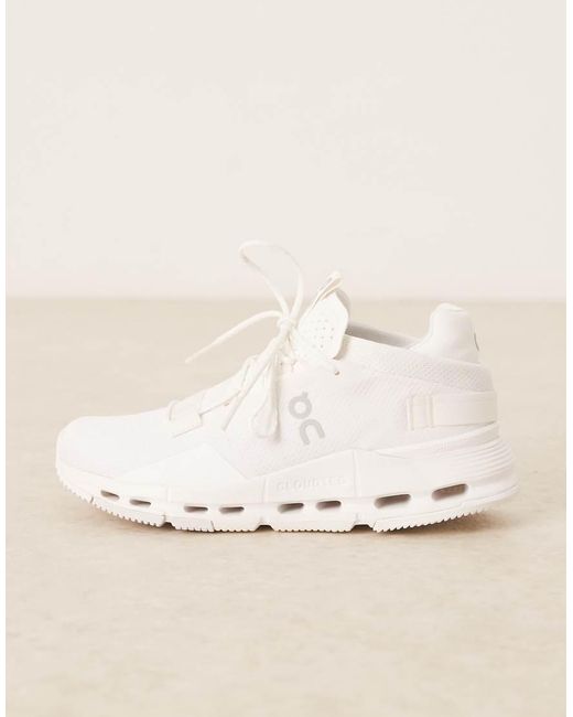 On Shoes White Cloudnova 2 All Day Trainers