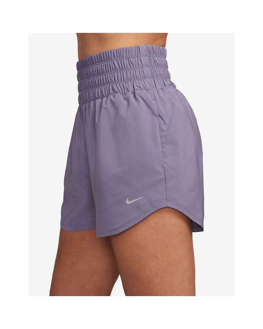 Nike Purple Nike One Training Dri-fit Ultra High Rise 3-inch Shorts