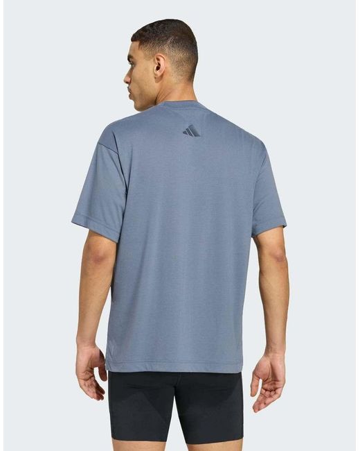 Adidas Originals Blue Adi365 Aspyre Running Graphic T-shirt