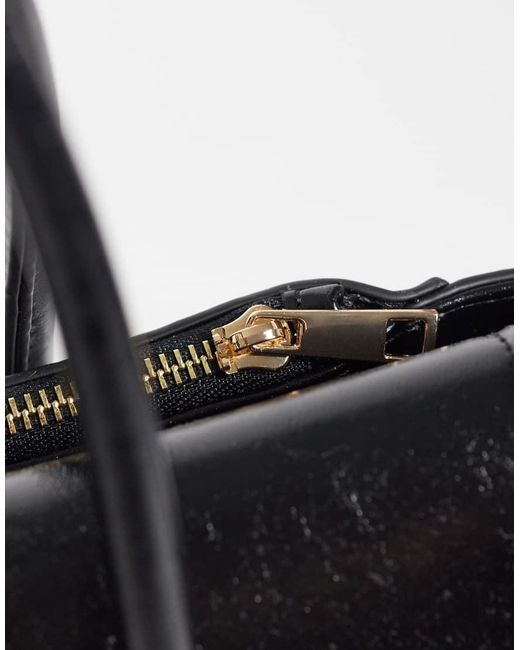 Maxi Borsa Strutturata Nera di ASOS in Black