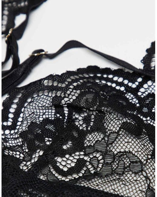 Ann Summers Gray Rosella Crotchless Set