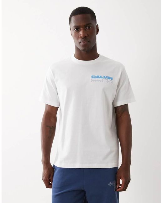 Calvin Klein White Chest Logo T-Shirt