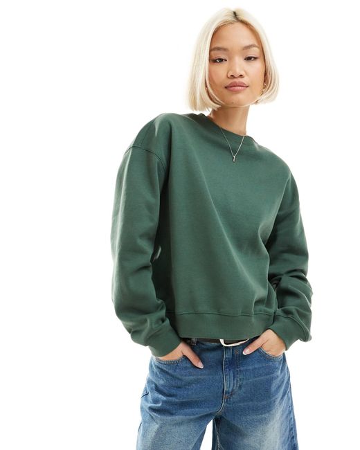 Weekday Green Essence Sweatshirt